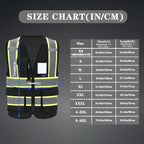 AYKRM Custom Logo Personalised Printed High Visibility Reflective 2 two tone work construction Safety Vest