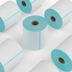 9527 Product 4" x 6" Direct Thermal Shipping Labels for Zebra 2844 ZP-450 ZP-500 ZP-505 Thermal Printers,Blank Direct Thermal Labels 6 Rolls 2700 Labels, 450 Labels/Roll 1" Core