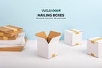 7x7x7 inch White Shipping Boxes, Corrugated Cardboard Small Boxes with Fragile Stickers for Business Mailing, Packing, Moving, Storage, 15 Pack