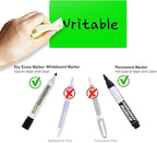 Rectangle Labels Sticker 3×5 Inch Vinyl Floor Stickers Color Coding Name Tags Roll Removable 200 PCS, Green
