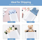Metronic Poly Mailers 10x13 120000 Pack, Small Shipping Bags for Clothing, Waterproof Mailers Poly Bags, Shipping Envelopes Mailing Bags for Business, Bulk, White