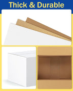 40-Pack-Small-Shipping-Boxes-10x6x6, Corrugated-Cardboard-Boxes-for-Packaging-Small-Business, White-Boxes-Mailers