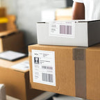 [5000Labels] 4"x6" Shipping Label 20 Rolls, 4-x-6-inch Thermal Label Paper, Compatible with Zebra 2844 Brother Rollo Direct Thermal Printer