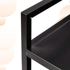 Amazon Basics 3-Tier Metal Rolling Cart, Black