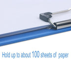 Acocony 11x17 Clipboard Landscape with Ruler Extra Large Clipboard Low Profile Clip 11 x 17 Clipping Board Plastic Blue Pack of 1