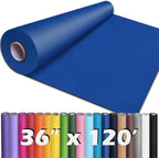 PerkHomy 36" x 1,440" (120') Blue Kraft Paper Roll for Craft Bulletin Board Paper Art Table Covering Crafting Gift Wrapping Bouquet Packing Parcel 80GSM 55LB (Blue, 36" x 120')