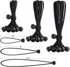 30PCS of 3 Sizes Ball Bungee Cords, 6, 9, 11 Inch Tarp Canopy Bungee Balls, Heavy Duty Tie Down Cord for Shelter, Gazebo, Camping, Tent, Cargo, Holding Wire and Hoses (Ball Size 1 inch)