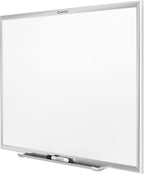 Quartet Whiteboard, Dry Erase Board, Magnetic, 8' x 4', Nano-Clean Surface Resists Ink Stains, Accessory Tray and 1 Dry Erase Marker, Silver Aluminum Frame (SM538)
