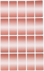 Royal Green Metallic Adhesive Rectangles 40mm x 19mm (1.57 inch x 0.75) Rose Gold Labels 1000 Pack