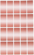 Royal Green Rectangular Metallic Stickers Labels in Rose Gold 1.57 inch x 0.75 inch (40mm x 19mm) - 2000 Pack