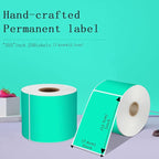 PARLAIM 3 X 5 Inch Rectangle Adhesive Color Coding Stickers,Square Aqua Inventory Stickers -250 Per Dispenser Box