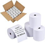 50 Rolls 2-1/4'' X 50' Thermal Receipt Paper - Fits 58mm Thermal POS Printer, Credit Card Machines