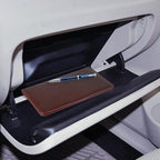 CoBak Premium Faux Leather Car Document Holder with Magnetic Closure and 6 Compartments