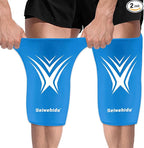 Extended Leg Knee Ice Pack Wrap for Injuries Compression, Reusable Soft Gel Freeze Knees Brace for Swelling Replacement Surgery, Cold Therapy for Arthritis, Meniscus Tear (Knee-Blue-2 Pack)