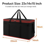 Bodaon 10-Pack Insulated Food Delivery Bag, XXXL Catering/Pizza Cooler Bags, Rideshare Delivery Bag, Thermal Cold/Hot Styrofoam Carrier for Car/Travel/Shopping/Doordash, Warmer/Frozen