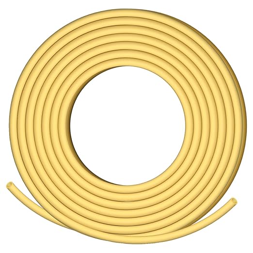 XHF 3/32 Inch 20Ft 3:1 Waterproof Heat Shrink Tubing Roll Marine Grade Adhesive Lined Heat Shrink Tube, Insulation Sealing Oil-Proof Wear-Resistant Yellow