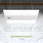 ASD LED Linear High Bay Light Fixture, Commercial Shop Lighting | 3CCT, Dimmable, Power Adjustable, DLC Premium, UL Listed | 320W 52000LM 3500-5000K 100-277V | Warehouse, Garage, Workshop Lamp | White