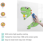 Small Magnetic Dry Erase Board Sheet for Fridge, 6"x8" Erasable Refrigerator WhiteBoard for Kitchen, Mini White Board Planner, Include 1 Markers