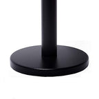 VIP Crowd Control Retractable Belt Stanchion Queue Safety Barrier Set, 36" Ht, 78" Black Belt + Wall Bracket (6 Posts+WBracket)