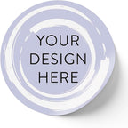 100 Custom Vinyl Stickers - Upload Your own Image, Text, Design, Logo - Personalized Logo Labels for Handmade, Packaging, Bottle, Jars, Candle, Brand Stickers (Lavender Swirls, 2x2)