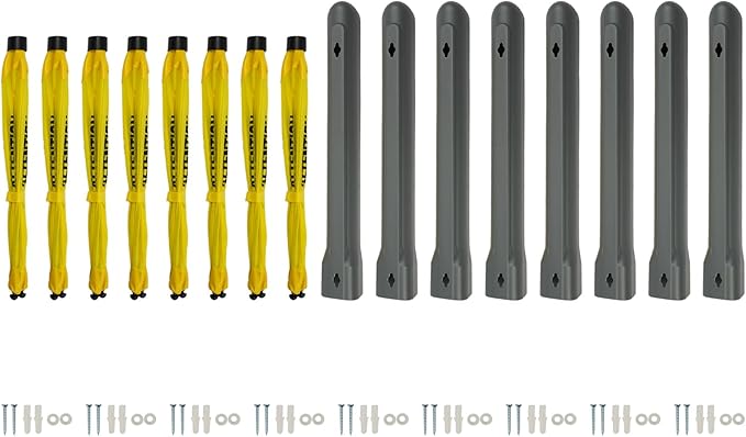 Caution Wet Floor Sign with Storage Tube, 20In Pop Up Wet Safety Signs 8Pcs Floor Safety Sign Warning Caution Cone for Restaurant, Commercial & Office Use