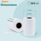 AUEAR, Thermal Cash Register POS Paper Rolls, 2 1/4" x 50' - BPA Free (50 Pack)