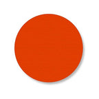 Mighty Line 3.75" Solid Dot Shaped Floor Marking Tape for Safety, Caution, Warning, Heavy-Duty, Peel and Stick, Adhesive Circle Spots, Industrial Quality, Orange, Pack of 100