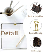 Large Binder Clips 1.25in 12-Pack - Heavy Duty Clamps for Files & Food Bags