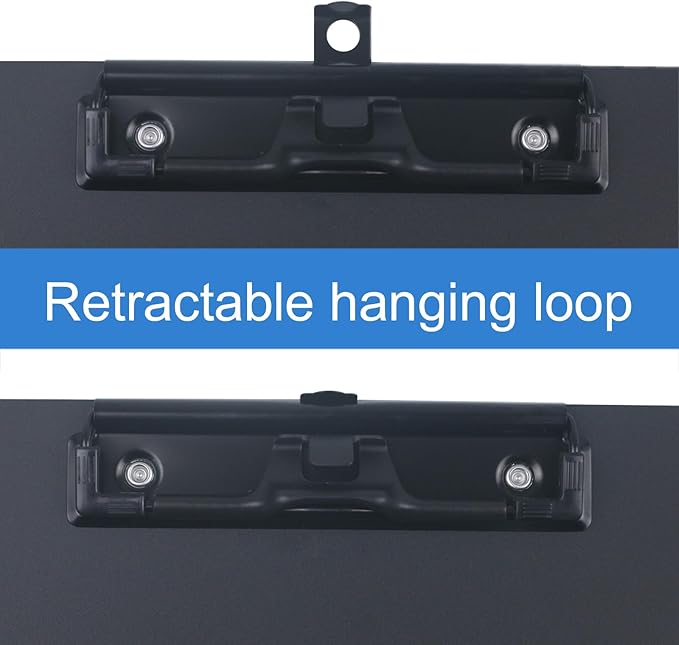 Acocony 11x17 Clipboard Aluminium with Pen Holder Extra Large Clipboard Vertical Super Hard 11 x 17 Clipping Board Black Pack of 1