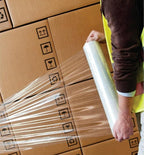 Alliance Stretch Film Hand Bundling - Clear, 18" x 1500ft, 80 Gauge, 4 Pack, Industrial Heavy Duty Shrink Wrap for Packing, Shipping, Pallet, and Moving Supplies