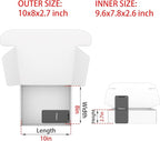 Black Shipping Boxes for Small Business Pack of 25-10x8x2.7 inches Cardboard Corrugated Mailer Boxes for Shipping Packaging Craft Gifts Giving Products