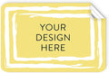 100 Custom Vinyl Stickers - Upload Your own Image, Text, Design, Logo - Personalized Logo Labels for Handmade, Packaging, Bottle, Jars, Candle, Brand Stickers (Lemon Swirls, 5x3)