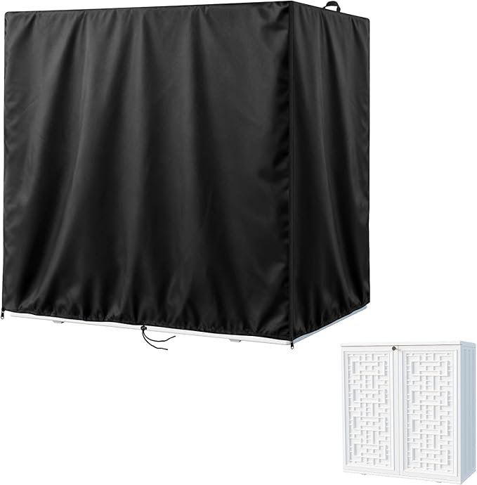 Kasla Storage Cabinet Cover, Outdoor Chest Storage Waterproof Cover, Weatherproof Cabinets Covers for Kitchen Patio Garden Backyard - 32"Lx17"Wx18"H