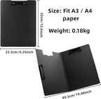 Clipboard Folder, 6 Pack A4 Foldable Clipboards File Folder Flip Writing Pad for Memo Form Document & School Office Work - Dark Blue