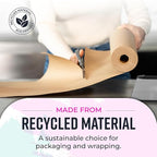 Large Brown Kraft Paper Roll - 36" x 1200" (100 ft) - Made in USA - Ideal for Gift Wrapping, Packing, Moving, Postal, Shipping, Parcel, Wall Art, Crafts, Bulletin Boards, Floor Cover or Table Runner