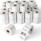 MFLABEL 48 Rolls of 1000 2-1/4 x 1-1/4 Inch Direct Thermal Perforated Shipping Labels,SKU Labels (48 Rolls)