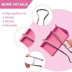 Binder Clips, 100PCS Large Binder Clip Assorted Sizes, Medium Small Binder Clips for Paperwork, Bulldog, Office Clips, Paper Clamps, Colorful Binder Clip Set for Office and School Supplies
