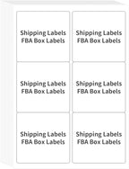 FungLam Printable Sticker Paper, 3-1/3" x 4" Shipping Address Labels 3000 Blank Mailing Labels for Laser & Inkjet Printers, 6 per Page Label Stickers, 500 Sheets