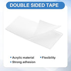 uxcell 30Pcs Double Sided Adhesive Pads, 2.36" x 1.18" Clear Removable Heavy Duty Mounting Tape Picture Hanging Sticky Adhesive Pad for Wall, Poster Picture, DIY Craft