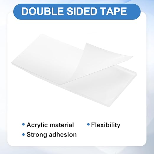 uxcell 30Pcs Double Sided Adhesive Pads, 2.36" x 1.18" Clear Removable Heavy Duty Mounting Tape Picture Hanging Sticky Adhesive Pad for Wall, Poster Picture, DIY Craft