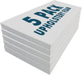 Foamma 9" x 30" x 72" High Density Upholstery Foam Cushion (Seat Replacement, Upholstery Sheet, Foam Padding) Made in USA, 5 Pack