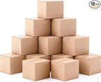 Double Wall Large Packing Boxes for Moving,12 Pack Heavy Duty 20" x 20" x 15" Cardboard Moving/Shipping Boxes for Home,Office,Warehouse (20" x 20" x 15")