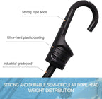 ZHOUBIN 32 Inch Black Bungee Cords with Hooks Heavy Duty, 1 Pcs