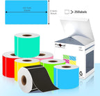 PARLAIM Large 3 X 5 Inch Aqua Color Coding Square Labels, Permanent Rectangular Color-Code Inventory Sticker 250pcs Per Dispenser Box for Moving Box (Aqua)