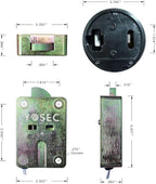 Yosec Electronic Gun Safe Lock with Digital keypad for Safe Box with time delay function0-59 Minutes,1 Master Code and 5 User Code can be Set Dual Control Model