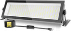 FastDeng LED Shop Light, 150W 18000lm 5000K Daylight LED Garage Light, IP66 Waterproof Outdoor Flood Light with US Plug 10FT Cord and Switch for Workshop Yard Factory Area High Bay Lighting