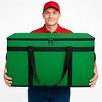 Bodaon 3-Pack Insulated Food Delivery Bag, XXXL Pizza Cooler Bags, Rideshare Delivery Bag, Thermal Cold/Hot Styrofoam Carrier for Catering/Shopping/Travel/Car, Warmer/Frozen