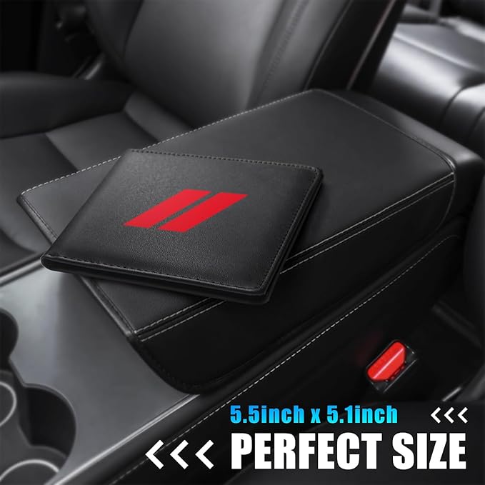 Leather Car Registration and Insurance Cards Holder Compatible with Dodge Challenger Charger SRT RAM Auto Accessories, Vehicle Glove Box Car Organizer with Magnetic Shut