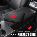 Leather Car Registration and Insurance Cards Holder Compatible with Dodge Challenger Charger SRT RAM Auto Accessories, Vehicle Glove Box Car Organizer with Magnetic Shut