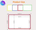 6" x 4" Large Moving Labels for Boxes Color-Coded Label Stickers for Moving for Home Organization Projects, Bins, Kitchen Storage Containers Moving Packing, Permanent Adhesive